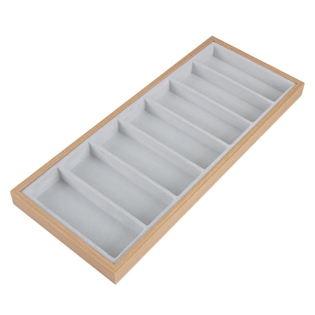Sonducket Bandeja de joyería para gafas, organizador de gafas de sol apilable, soporte de almacenamiento Ropa, zapatos y accesorios Miscelánea Gris