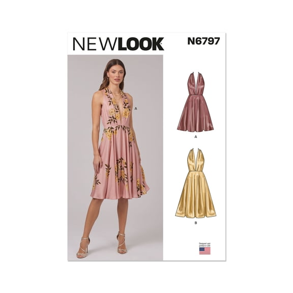 New Look Sewing Pattern 6797 - Misses' Dress in Two Lengths, Size: A 8-18)