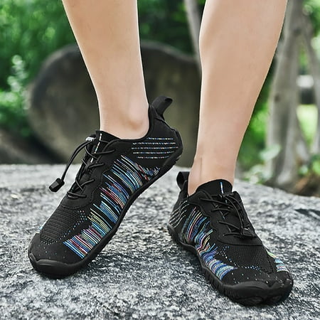

XIAQUJ Outdoor Men Waterproof Mountaineering Casual Sport Shoes Lace up Beach Running Breathable Soft Bottom Shoes Sneakers for Men 2024 Black 10(42)
