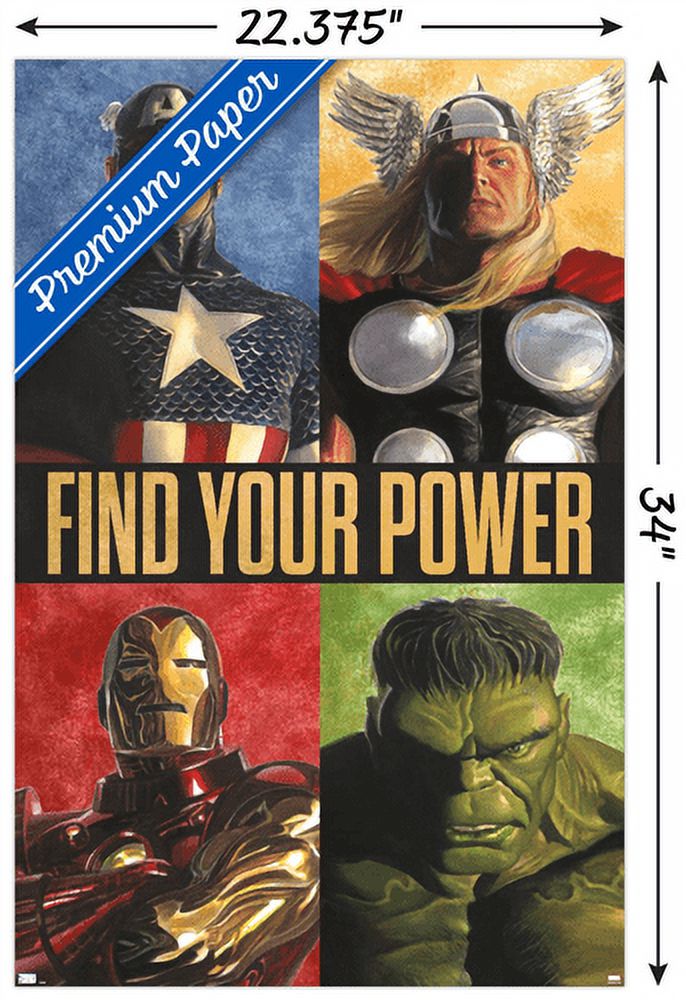 Marvel Comics - Avengers Grid Wall Poster, 22.375" x 34"