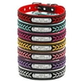 thumbnail image 6 of Beirui Braided Personalized Dog Collars Custom Leather Padded Dog Pet ID Name Collar Adjustable, 6 of 9