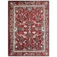 thumbnail image 3 of Hand Knotted Jute Eco-Friendly Area Rugs - 6'X9', Rectangle Shape, Red Color, Oriental Pattern, High Pile, Natural Fiber, Outdoor Indoor Handmade Area Rugs For Living Room, Bed Room (J00011), 3 of 8