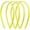 Neon Yellow, variant on Thin Headbands for Women Solid Satin 4 Pack (Neon Yellow)