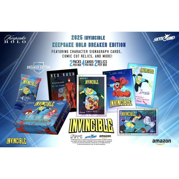 Invincible 2025 Season 1 Keepsake Holo Breakers Edition Trading Card Box