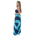 thumbnail image 2 of Riviera Sun Women's Rasta Maxi Summer Dress - Long Sundress with Adjustable Removable Straps (Navy Turquoise Swirl, Large), 2 of 3
