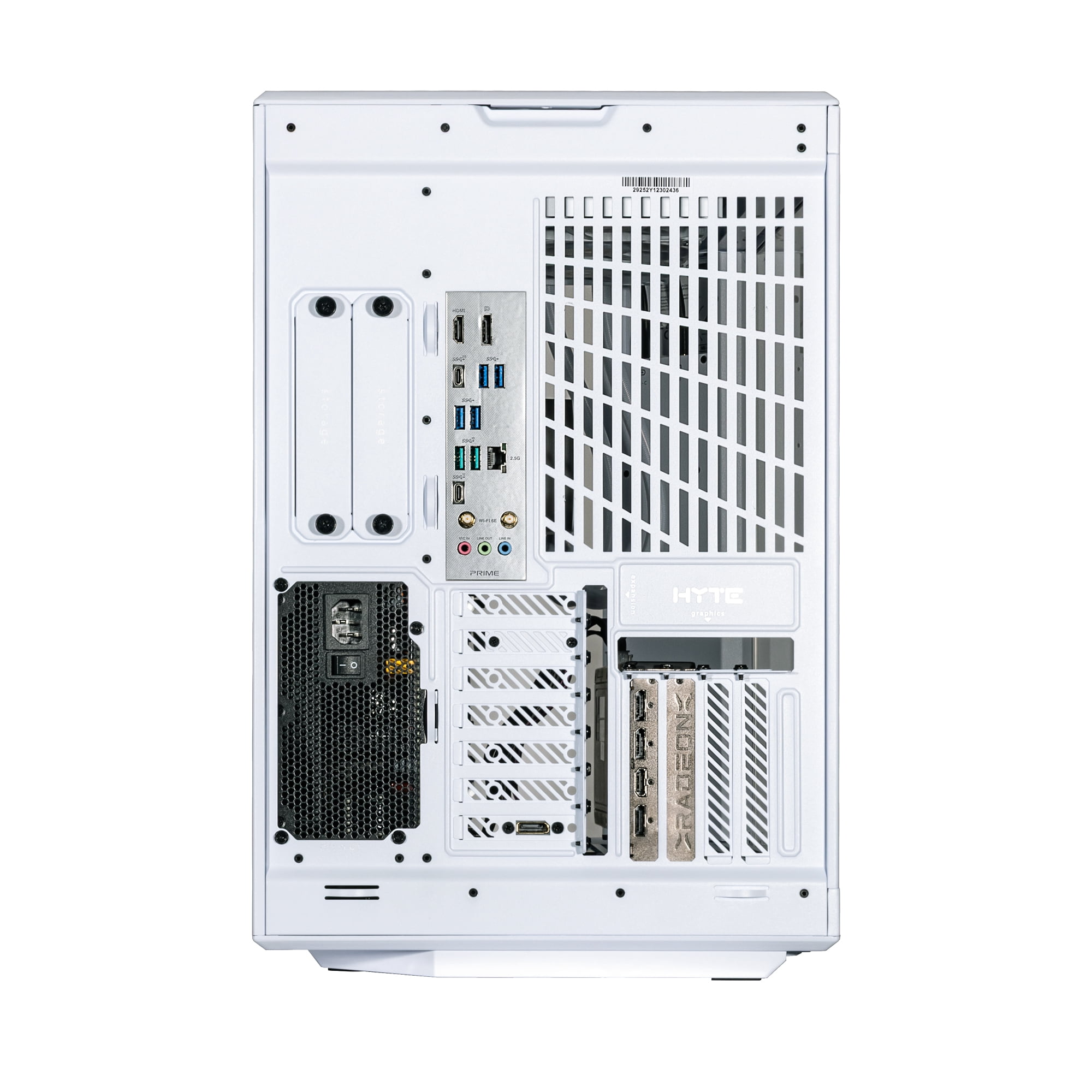 Velztorm LCD Praetix Custom Built Y70 Touch Gaming Desktop PC (Intel i9-14900K, RTX 5080, 32GB DDR5, 2TB PCIe SSD, RGB Fans, 360mm AIO, 1000W PSU, WiFi 6, Bluetooth 5.2, RJ-45, Win 11 Home)