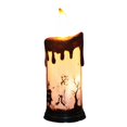 thumbnail image 1 of Electric Candle Battery Operated Glowing Power Saving Horror Waterproof Festival Props Safe Halloween Ornament Ghost Hand Skeleton Castle LED Candle Party Supplies, 1 of 8
