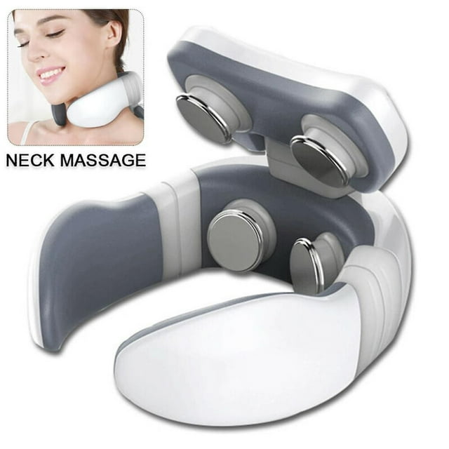 Masajeador de cuello, masajeador de cuello de pulso eléctrico, tejido de cuello inalámbrico con tejido profundo para el dolor en el dolor muscular cervical Sincero Hogar