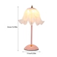 thumbnail image 3 of Lámpara de escritorio táctil Matsuzay rosa flor romántica francesa carga USB portátil, 3 of 6