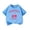Blue A, variant on Girls T Shirts Cherry Print Cotton Short Sleeve Round Neck Breathable Tee for 3-14 Years Summer Sweet Style Lovely Design