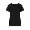 thumbnail image 4 of Giftesty Women's Casual Summer T-Shirt Cutout Tunic Ruffle Sleeve Top Blouse, 4 of 6