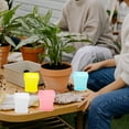 thumbnail image 5 of 60 Square Nursery Pots with Tray for Home in Assorted Colors Made of Durable PP Resin 3.5 x 3.5 x 3, 5 of 6