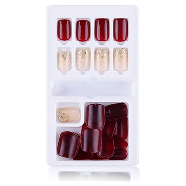Soidarity 1 Juego de limas de longitud media para uñas postizas, herramienta de belleza Artificial de Color sólido de estilo cuadrado, Juegos de manicura Tipo13 F635