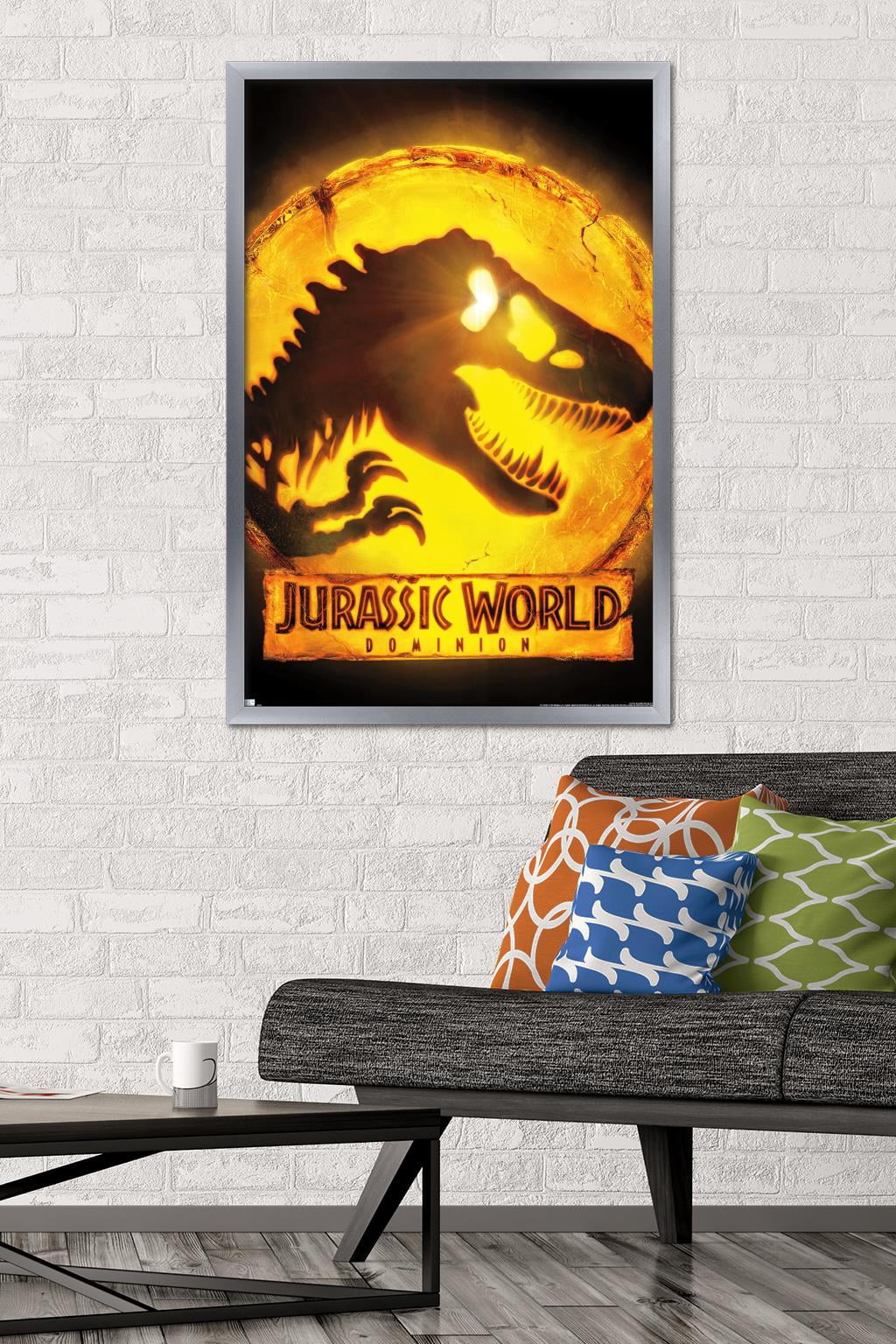 Jurassic World: Dominion - Logo One Sheet Wall Poster, 22.375" x 34" Framed