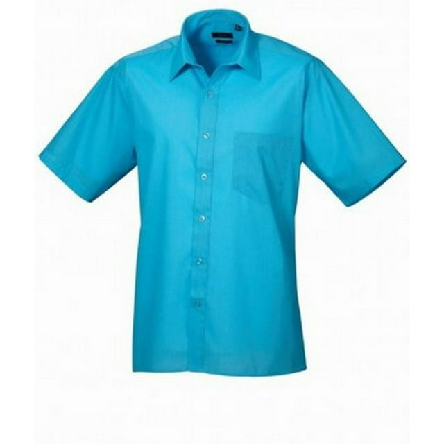 Premier Chemise Popeline à Manches Courtes pour Hommes
