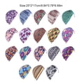 thumbnail image 2 of Turban Caps Multipurpose Pleated Supple to Touch Woman Accessories Sleep Hats Simple Design Breathable Polyester Women Hat Rose Pattern, 2 of 7
