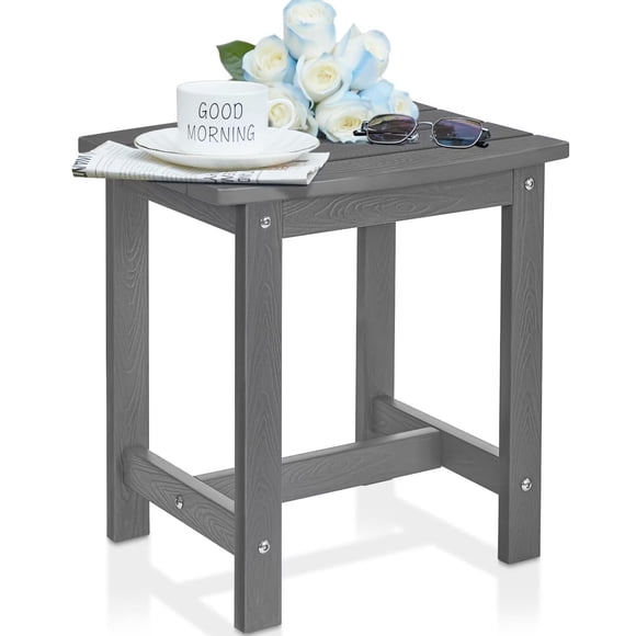 Mesa auxiliar exterior Y&M Adirondack impermeable 41x33x42 cm