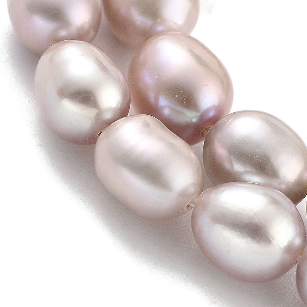 4strands Cultured Freshwater Pearl Beads Strands Rice Grade 3A+ Thistle 6~7mm Hole: 0.6mm about 18~20pcs/strand 6.30''~6.69''(16~17cm)