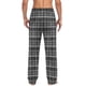 thumbnail image 5 of Pantalones de pijama largos para hombre, informales, con estampado a cuadros, holgados, deportivos, elásticos, rectos, vintage, con bolsillos, 5 of 6