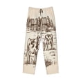 thumbnail image 4 of Daiia Cows On The Farm Men's Sleep Pant with Pockets and Drawstring,Pajama Pants-Small, 4 of 9