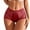 Wine, variant on Bigersell Cotton Underwear Women Clearance Panties Women Bikini Panty Style P-1212 Spandex Thong Panties Lace Thongs Ladies Briefs High Waist Women's Bikini Panties Wine L