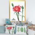 thumbnail image 3 of Designart 'Buds With Red Rose' Traditional Framed Art Print, 3 of 4