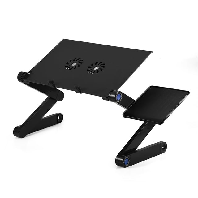 Mesa Para Computadora Portátil, Escritorio Negro Para Computadora Portátil, Bandeja Para Computadora, Soporte Para Mesa Con Rotación De 360 , Soporte Para Computadora
