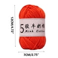 thumbnail image 3 of 5 Strands Milk Cotton Crochet Yarn for Knitting, Baby Sweater or Doll Making, Soft Thread Ball, 50g Weight, 325m Length, DIY Craft Supplies., 3 of 6