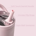 thumbnail image 3 of Thermos HydroJug de acero inoxidable, 20 oz, a prueba de fugas, rosa, 3 of 6