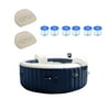 Intex 28405E 4-Person Inflatable Hot Tub w/Seat (2 Pack) & Pool Filter (6 Pack)
