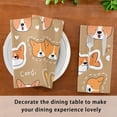 thumbnail image 3 of Coolnut Set of 6 Cute Cartoon Dog Napkins Cloth Napkins 20"x20", Washable Polyester Dinner Napkins for Parties, Wedding, Restaurant, 3 of 6