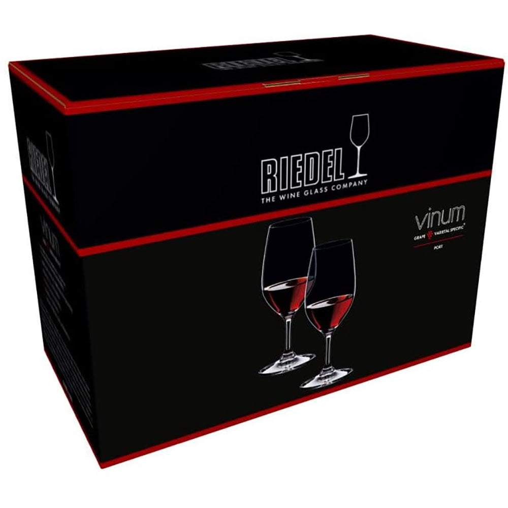 Riedel 8.5oz Vinum Port Clear Crystal Sweet Wine Glass, Set of 2