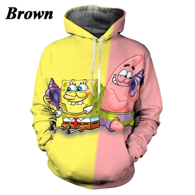 Sudadera Con Capucha Con Estampado 3d De Bob Esponja casual De Moda Para Hombres