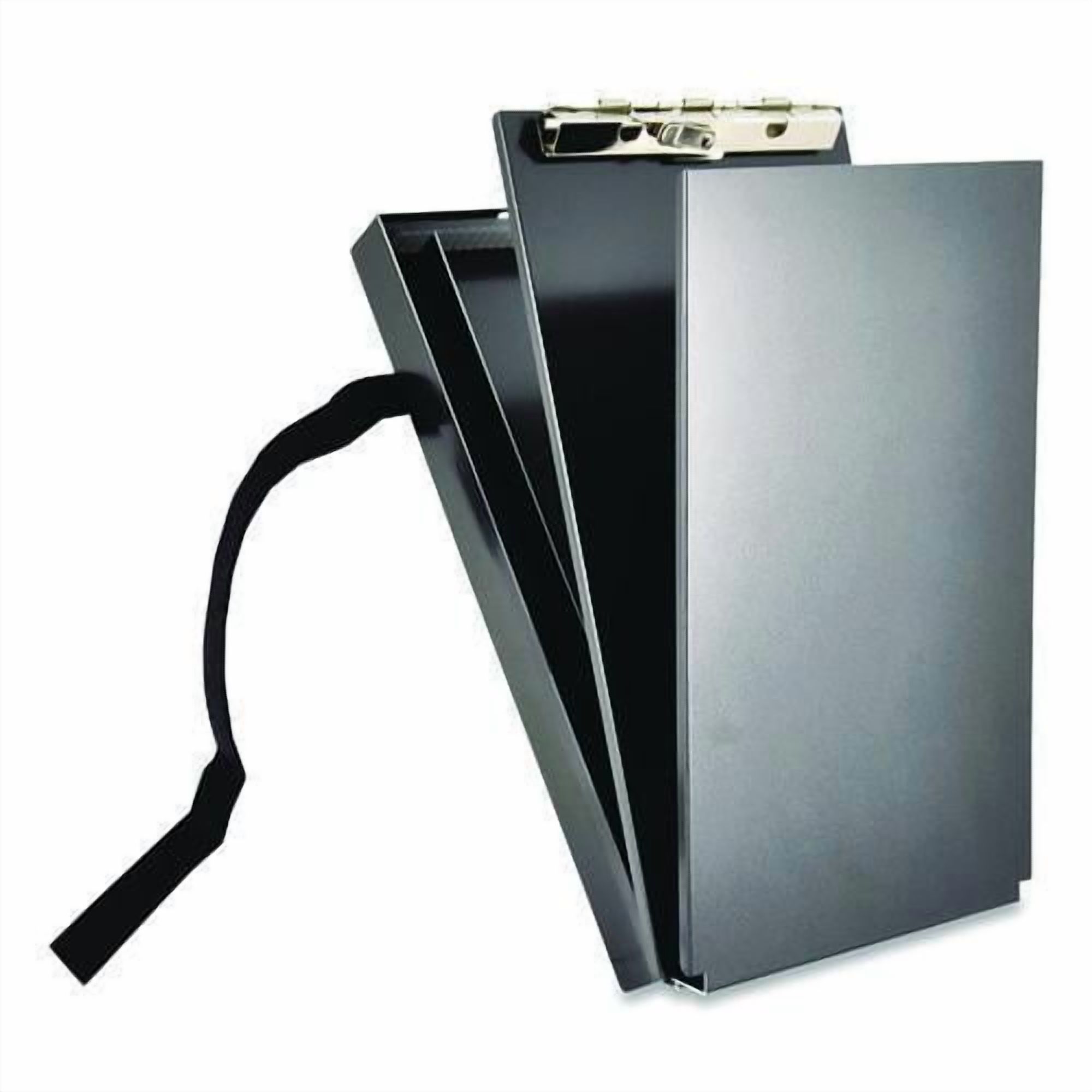 Recycled Aluminum Citation Holder Clipboard, 1/2" Capacity, Holds 6 x 11 Sheets, Black | Bundle of 5