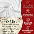 thumbnail image 6 of Gifts for Mom from Daughter, Son - Mothers Day, Valentines Day, Christmas, Birthday Gifts for Mom, Mama, Bonus Mom, Mother in Law, Stepmom Gift Ideas - Fleece Throw Blankets 50x60 in, 6 of 6