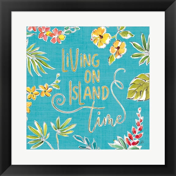 Tropical Oasis VI by Daphne Brissonnet, Framed Wall Art, 19.5W x 19.5H