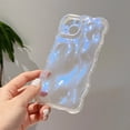 thumbnail image 2 of Transparent Bubbles Shape Curly capa for iPhone 13 14 12 Pro Max 11 12ProMax 15 Plus Case Glitter Shockproof Bumper Cover Soft, 2 of 5