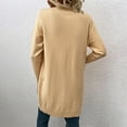 thumbnail image 4 of HAPIMO Sweater Cardigans for Women Casual Comfy Long Sleeve Girls Fall Fashion Tops Open Front Loose Jacket Womens Knitted Pocket Outwear Beige S, 4 of 5
