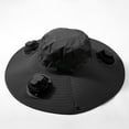 thumbnail image 6 of TYGHBN USB Charging Detachable Solar Charging Fan Embedded Large Brimmed Hat Summer Outdoor Sun Hat Men's Hiking and Fishing Hat (three Fan Version) Floppy Hats Men Tennis Hat Visor for Women Buckets, 6 of 6