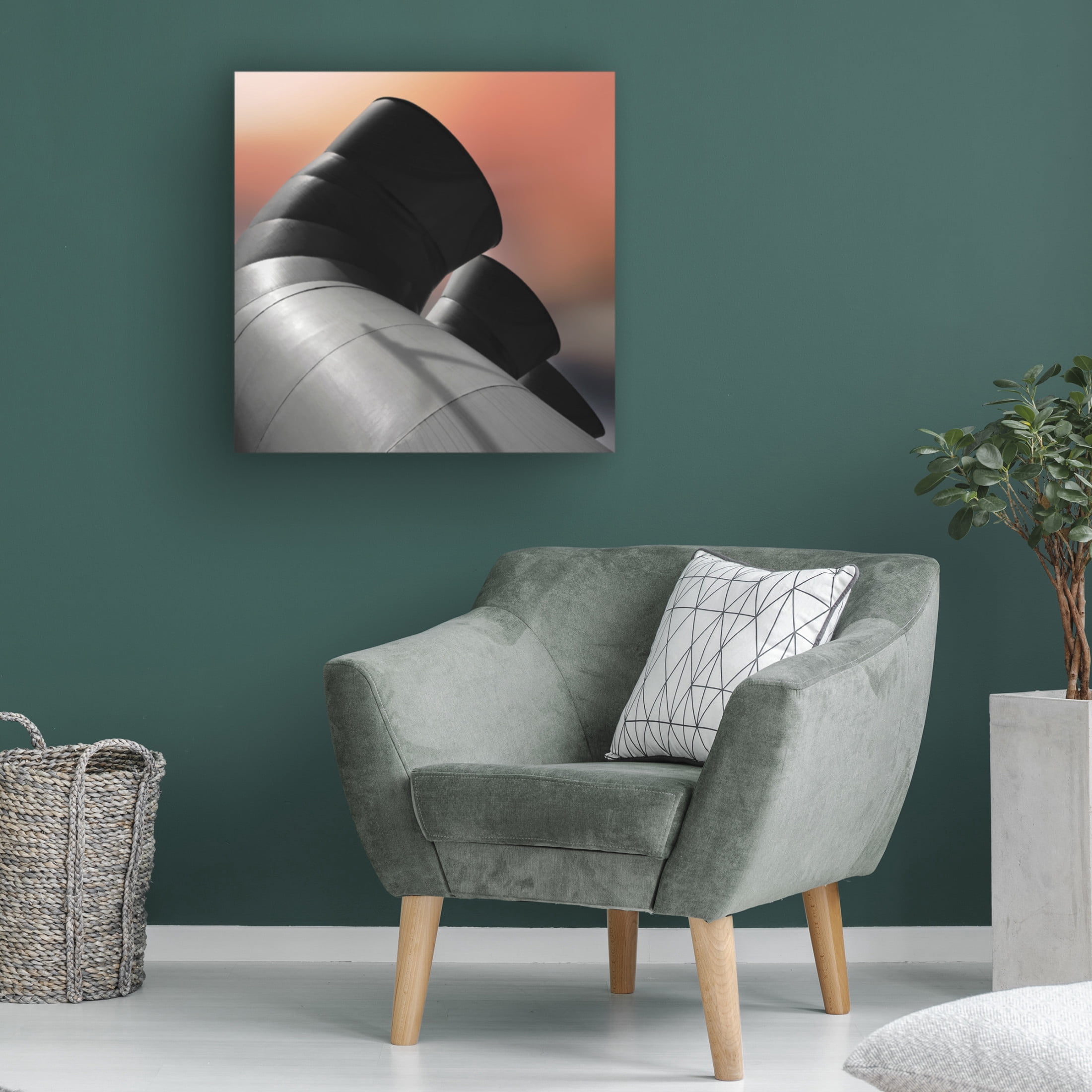 Canvas Wall Art - Gilbert Claes 'Centre Paris Pompi' Wall Art for Living Room, Bedroom, or Office Décor by Trademark Fine Art - 24 x 24 Inches