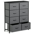 thumbnail image 4 of ZENSTYLE Dresser Storage Tower with 8 Drawers Metal Frame Fabric Dresser Chests Organizer Unit, Drak Gray, 4 of 10