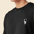 thumbnail image 5 of Dalix Astronaut Embroidered Cotton Classic Fit Long Sleeve Crewneck Tee Shirt Mens in Dark Gray XL X-Large, 5 of 5