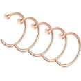 thumbnail image 1 of 18G Stainless Steel Nose Hoop Ring - 5PCS Body Jewelry for Women, Hypoallergenic Nose Piercing Jewelry, Simple Design Nose Rings Set, 1 of 5