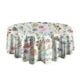 thumbnail image 3 of Nappe Ronde Botanique à Fleurs de Printemps, Housse de Table Sans Plis en Polyester, Nappes Imperméables Réutilisables pour la Déco de la Maison Été Printemps Pique-Nique Salle à Manger Vacances (Ronde,60x60 Pouces), 3 of 6