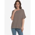 thumbnail image 3 of Women's Casual Short Sleeve Crew Neck T-Shirts, 3 of 6