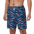 thumbnail image 2 of Uemuo Colorful Fish 3 Pattern Mens Swim Trunks Quick Dry Board Shorts with Mesh Lining, Stretch Beach Shorts Quick Dry No-Chafing Board Shorts-XX-Large, 2 of 9