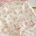thumbnail image 4 of KPOPLK Girls Tank Top Pajamas Summer Baby Girls Cotton Shorts PJS Set Infant Clothes for Tween/Teens Pink Size 18-24 Months, 4 of 4