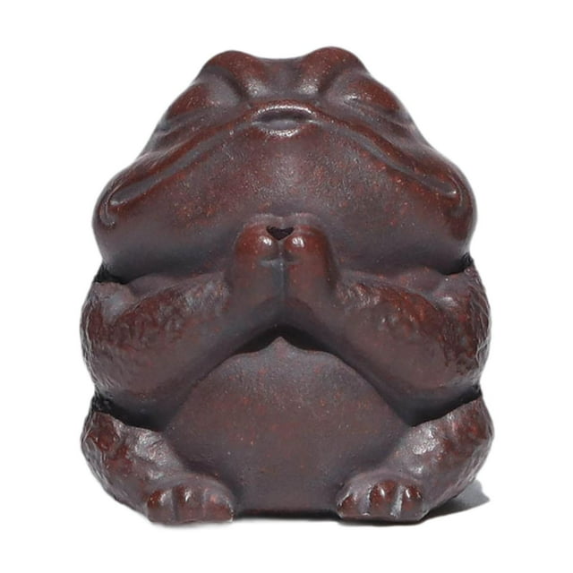 Quemador de incienso de sapo para mascotas, té de rana, estatuilla en miniatura, soporte de incienso para palo, incensario para gabinete de año Nuevo,