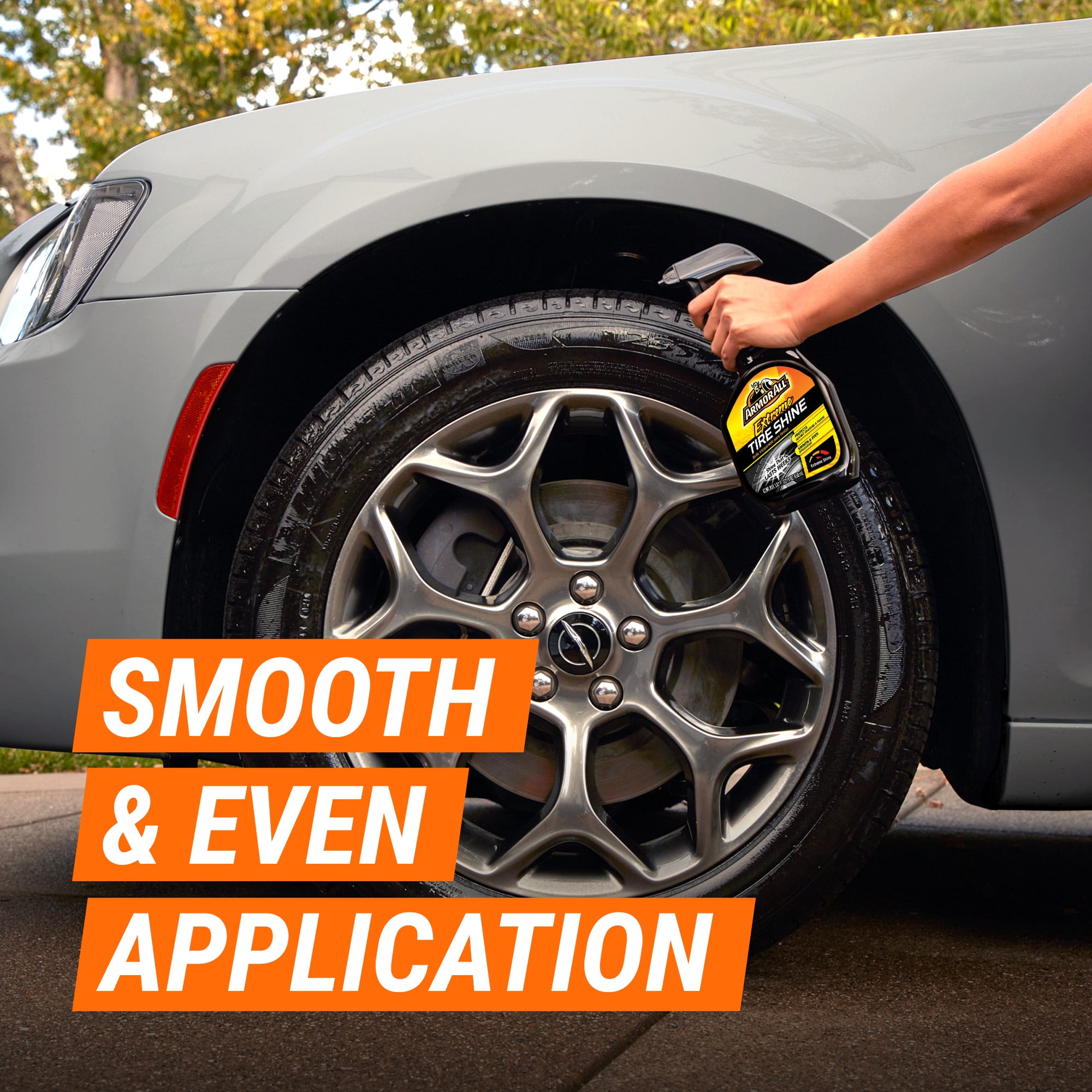 (2 pack) Armor All Extreme Tire Shine Spray for Car Detailing, 22 fl oz Bottle​