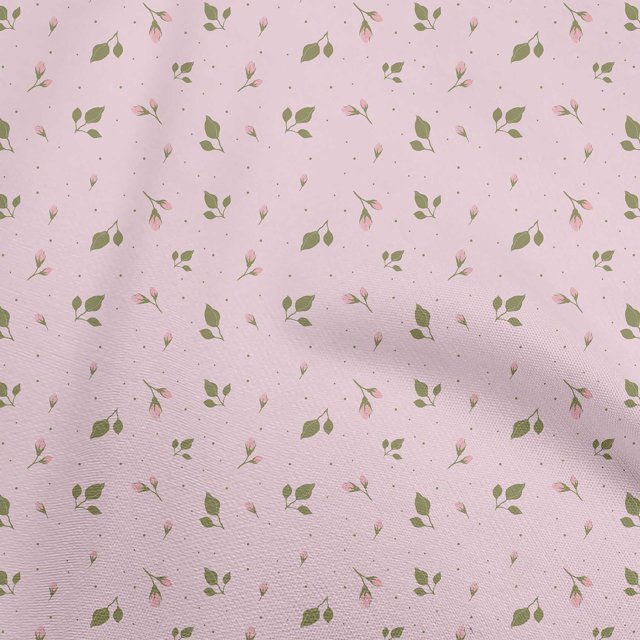 oneOone Viscose Jersey Light Pink Fabric Floral Craft Projects Decor Fabric Printed By The Yard 60 Inch Wide-R2